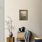 Vintage Gold Framed Landscape Painting  Farmhouse Nature Print For Living Roo   