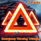 Triangulos De Emergencia Para Caminones Seguridad Reflectores Plegables Kit De 3