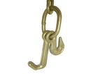 5 16  X 6  Tow Chain W  Mini J Hook   15  J-hook 4 700 Lbs  Axle Flatbed Winch