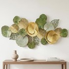 Large 3d Metal Wall Art Decor - Abstract Botanical Leaf Sculpture For Home  51