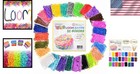 Loom Rubber Bands Refill Kit 12750pcs  26 Colors  500 Clips  6 Hooks Craft