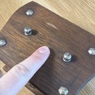 Vintage 70   s Wooden Coaster Set With Wood Case Taiwan 8 Coasters