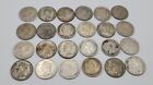Lot Of  24  Venezuela 25 Centimos World   835  Silver Coins - Free Shipping 