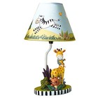  - Sunny Safari Animals Thematic Kids Table Lamp  For Girls   Boys Rooms With 
