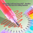 12 Colors Acrylic Paint Gel Pens Set - 1 0mm Floating Ball Tip High Gloss Marker