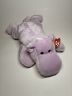 Ty Beanie Baby And Buddy Happy The Purple Hippo With Tags