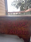 Antique Whittemore   s Shoe Shine Stand Box Primitive Americana Decorative