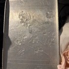 Vintage Arthur Armour Hammered Aluminum Butterfly Floral Serving Tray