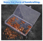 154pcs Copper Rivets For Leather 12 Smooth Leather Rivets Without Pattern Pure