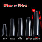 500 504pcs C Curve Coffin False Nail Art Tips Fake Nails Manicure Clear Natural