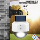 Solar Dummy Security Camera Fake Led Flashing Light Surveillance Motion Sensor 
