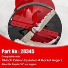 28345 Ice Power Auger Blades Replacement Fits For Eskimo 10    Quantum  Rocket    