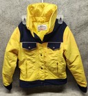 Levis Ski Set Vintage Yellow 2 Piece Jacket   Overall Bibs See Size    flaws 