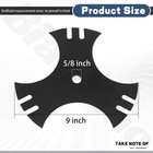 3 Pcs 781-0748-0637 Edger Blades 9  X 5 8  Compatible With Mtd Black