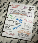 Halloween Iii Script Cast-signed - Autograph Reprints - Season Of The Witch