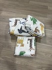 Potterybarn Kids Silly Safari Animals Twin Sheet Set Organic