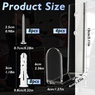 4 Pcs Wrestling Championship Belt Wall Display Holder Belt Horizontal Wall Mo   