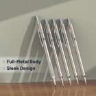 - Metal Mechanical Pencil Set With Lead And Eraser Refills  5 Sizes