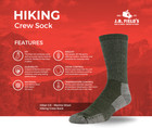 J b  Field s  hiker Gx  74  Merino Wool Hiking Crew Sock