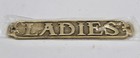 Vintage Golden Solid Brass  ladies  Decorative Room Door Plate Heavy Weight
