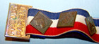 Bsa Proud Parent Ribbon W 5 Metal Pins-bobcat  Wolf  Bear  Webelos  Tiger Cub