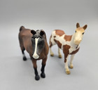 Vintage Schleich Horses Retired Paint Horse 1998   Arabian Stallion 2000 