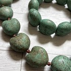 Turquoise Hawaiian Kukui Nut Lei Jewelry Set - Tropical Graduation   Luau