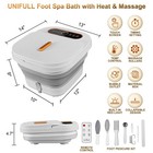Collapsible Foot Spa Bath Heat   Massage Rollers Touch Screen Foot Pedicure Kit