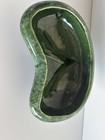 Vintage Cookson Pottery Planter Green Kidney Footed Mcm Cr2292 Roseville Ohio