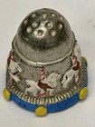  rare  Vintage Carousel Merry-go-round Fairground Thimble Pewter  