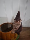 Vintage 1991 Twisted Tree Gnome Pumpkin Planter Holland Floral Cottagecore