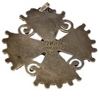 Early Matilde Poulat Matl Sterling Silvercross Coral Amethyst Turquoise Pendant 