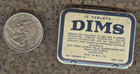 Vintage Advertising Medicine Dims Aspirin Tin 12 Tablet Size  Old Drug Store