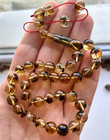 Natural Baltic Amber 17g  Islamic Prayer Rosary 9mm  33 Beads Tesbih Misbaha