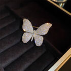 Wedding Crystal Butterfly Brooch Pin Clothing Collar Corsage Pin Women Jewelry