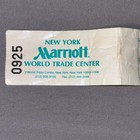 New York Marriot World Trade Center Luggage Ticket 9 11