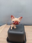 Littlest Pet Shop Lps Chihuahua  1 Tan Cream Brown Eyes Dog Puppy Authentic Rare