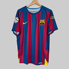 Barcelona 2005 2006 Retro Vintage Football Shirt Home Jersey Mens Ronaldinho  10