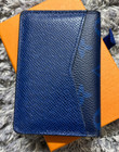 Louis Vuitton Taigarama Pocket Organizer M30301 Cobalt Blue Card Holder W box Lv