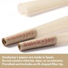 Smokyjoy 50 Pack King Size Cones - Pre Rolling Rolled Preroll Papers With Fil   