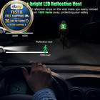 Led Reflective Vest Running Gear 5 Colors Light Up Green