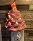 Easter Bubble Tree  Pink Wall  Night Light Plug-in Egg Topper Retro Nib
