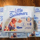182 Ct Huggies Little Swimmers Disposable Swim Diapers  Size 4  24-34 Lbs 