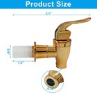 Beverage Dispenser Replacement Spigot  Rose Gold  2 Pcs Plastic  Push Style Fauc