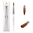 Pro Luxe Acrylic Nail Brush  100  Pure Kolinsky Sable Hair Size 10 Oval Crimp   
