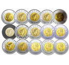          Full Set Canada Colored Toonie Rare  2 Dollars 15-coins Set  2017 - 2026