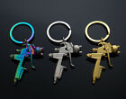 3 Pack - Spray Paint Gun Key Chain Ring Pendant Keychain - Rainbow Silver   Gold