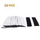 Heavy Duty Hook   Loop Adhesive Strips 1x4    Black Sticky Back Fastener  20 Sets