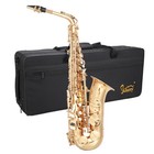 Glarry Student Brand Alto Saxophone  Alto Sax Eb  With  W  Case 10 Reeds Strap