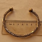 Genuine Ancient Viking Silver Twisted Bracelet   authentic Artifact With Ball Ends